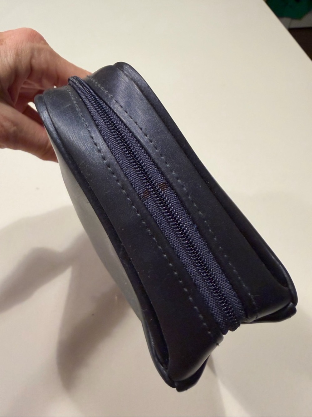 Christian Dior Parfums make up toiletry cosmetic bag navy blue - Picture 6 of 9